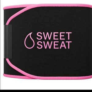 Sweet Sweat Black and Pink Waist Trimmer
